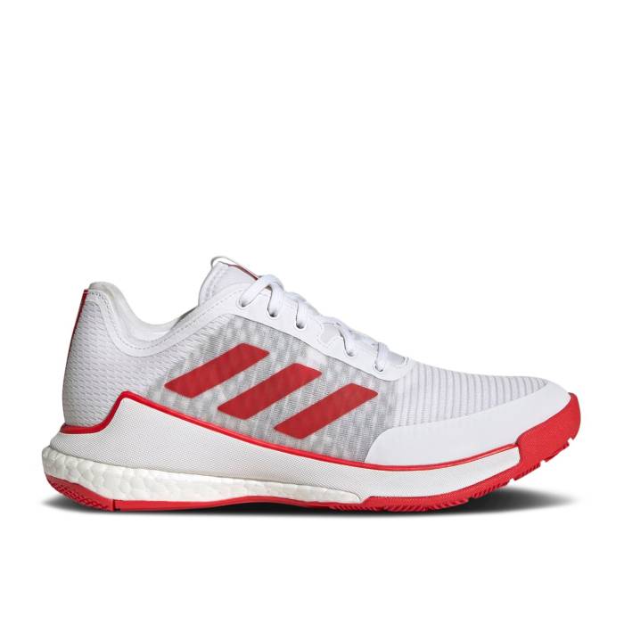 アディダス Adidas 【 Wmns Crazyflight \'White Vivid Red\' Women Cloud White/Vivid Red/Vivid Red 】 レディース 白色 ホワイト Red 赤・レッド|スニケス