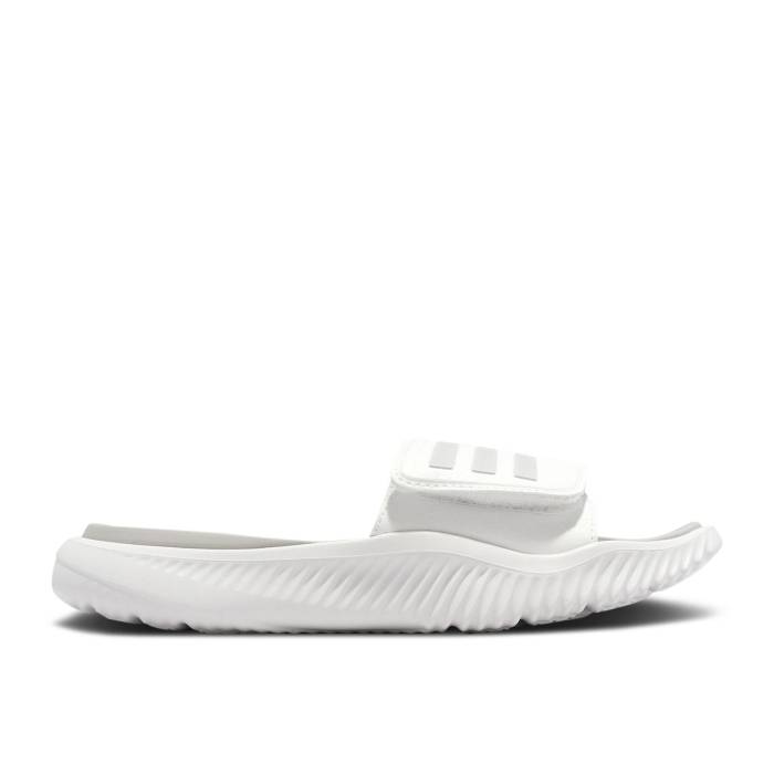 アディダス Adidas 【 Alphabounce Slide 2.0 'White Dash Grey' Men Cloud White/Dash Grey/Cloud White 】 Slide サンダル メンズ 白色 ホワイト 灰色 グレー