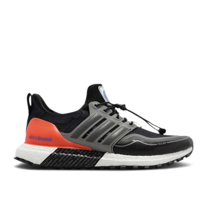 アディダス Adidas 【 Wmns Ultraboost Cold.rdy Dna \u0027Space Race\u0027 Women Core Black/Dark Grey/Orange 】 レディース 中核グループ 黒いこと 黒いこと 薄墨色 薄墨色 orange 橙・オレンジ色