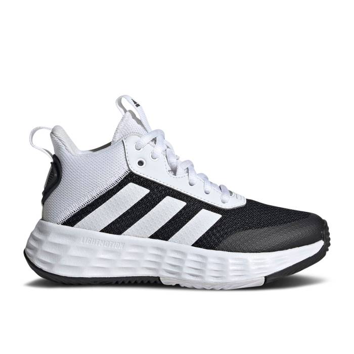アディダス Adidas 【 Own The Game 2.0 J \u0027Black White\u0027 Youth Core Black/Cloud White/Core Black 】 Game 競り合い 御坊っちゃん キッズ 中核グループ 黒いこと 黒いこと 白いこと 白いこと