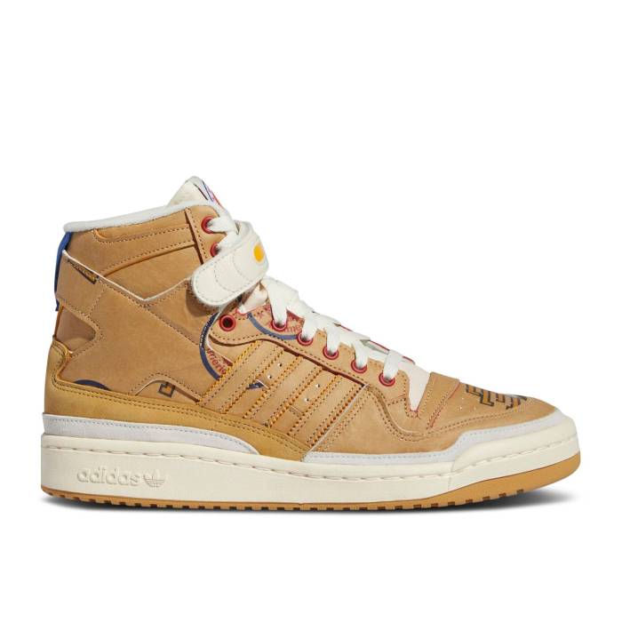 アディダス Adidas 【 Eric Emanuel X Forum 84 High 'Mcdonald's All-American - Paper Bag' Men Off White/Supplier Colour/Royal Blue 】 フォーラム ハイ メンズ 白色 ホワイト 青色 ブルー|スニケス