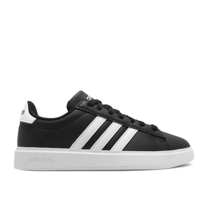 アディダス Adidas 【 Grand Court 2.0 \u0027Black White\u0027 Men Core Black/Cloud White/Core Black 】 地べた 厚地の外套 メンズ 中核グループ 黒いこと 黒いこと 白いこと 白いこと