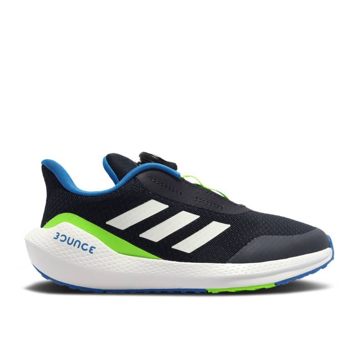 アディダス Adidas 【 Eq21 Run Boa K \u0027Legend Ink\u0027 Youth Legend Ink/Cloud White/Blue Rush 】 幽客 御坊っちゃん キッズ Legend 言い伝え 白いこと 白いこと 青味 青み rush 混雑時