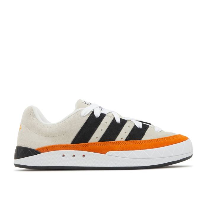 アディダス Adidas 【 Human Made X Adimatic 'Off White Core Black' Men Off White/Core Black/Bright Orange 】 白色 ホワイト コア メンズ 白色 ホワイト コア 黒色 ブラック orange 橙・オレンジ｜スニケス