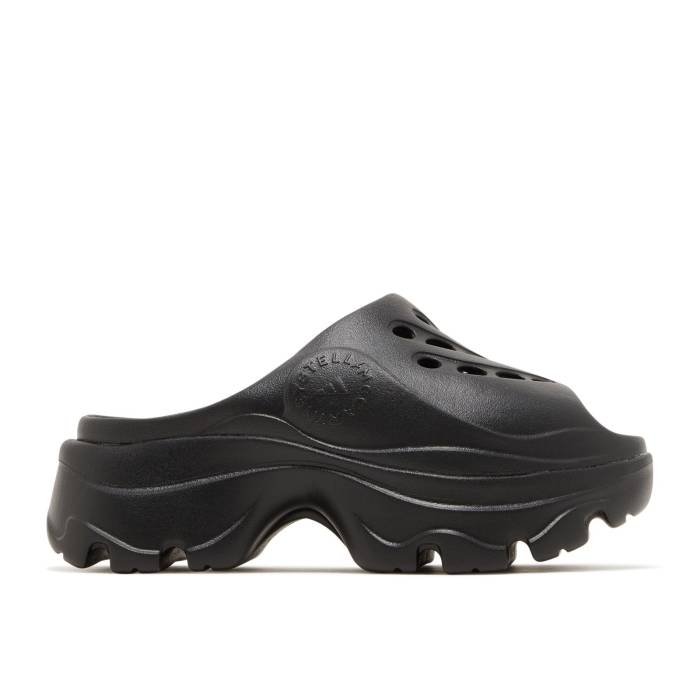 アディダス Adidas 【 Stella Mccartney X Wmns Clog \u0027Triple Black\u0027 Women Core Black/Core Black/Core Black 】 レディース 中核グループ 黒いこと 黒いこと