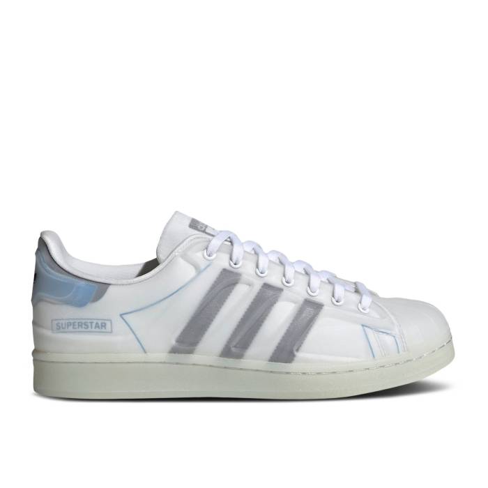 アディダス Adidas 【 Superstar Futureshell \u0027White Bright Blue\u0027 Men Cloud White/Core Black/Bright Blue 】 Superstar はやりっ子 メンズ 白いこと 白いこと 中核グループ 黒いこと 黒いこと 青味 青み