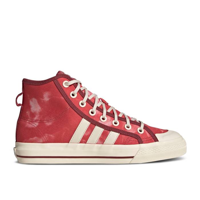 アディダス Adidas 【 Nizza Hi Rf 'Bleached - Crew Red Wonder White' Men Crew Red/Wonder White/Wonder White 】 クルー Red 赤・レッド メンズ クルー Red 赤・レッド 白色 ホワイト