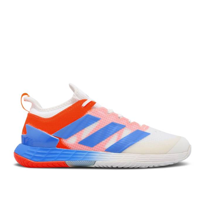 アディダス Adidas 【 Adizero Ubersonic 4 M Heat \u0027White Blue Rush Solar Red\u0027 Men Cloud White/Blue Rush/Solar Red 】 アディゼロ 高熱 青み 青色 rush 混雑時 メンズ 白いこと 白いこと 青み 青色 rush 混雑時 Red 赤