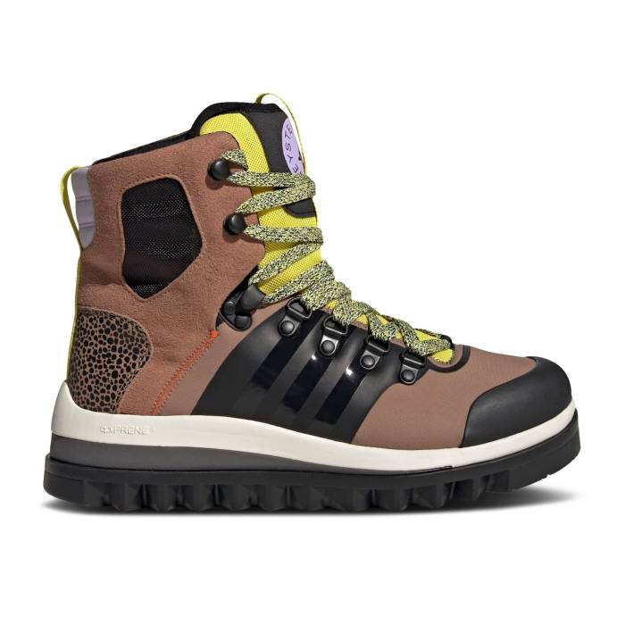 アディダス Adidas 【 Stella Mccartney X Wmns Eulampis Boot \u0027Camel\u0027 Women Camel/Core Black/Shock Yellow 】 ブーツ レディース camel 駱駝 中核グループ 黒いこと 黒いこと ぼうぜん自失 yellow 黄味がかった・黄色