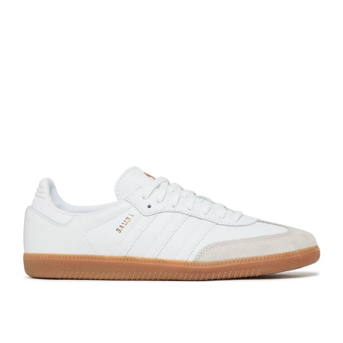 アディダス Adidas 【 Real Madrid X Samba Team \u0027White Gum\u0027 Men Cloud White/Cloud White/Gum 】 レアル サンバ Team 野球クラブ メンズ 白いこと 白いこと