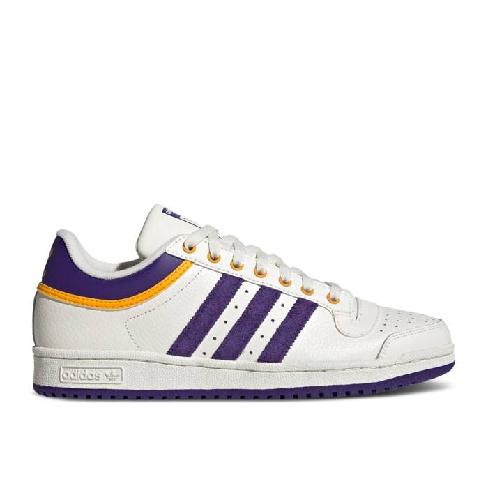 アディダス Adidas 【 Top Ten Low 'Lakers' Men Off White/Collegiate Purple/Cloud White 】 メンズ 白色 ホワイト Purple 紫・パープル