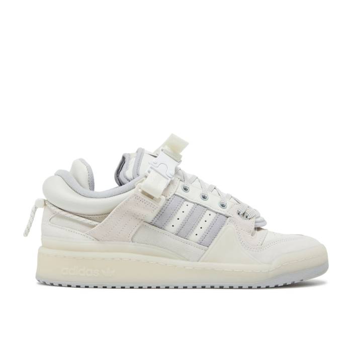 アディダス Adidas 【 Bad Bunny X Forum Buckle Low \u0027Last Forum\u0027 Men Cloud White/Clear Onix/Core White 】 討論会 バックル メンズ 白いこと 白いこと 中核グループ
