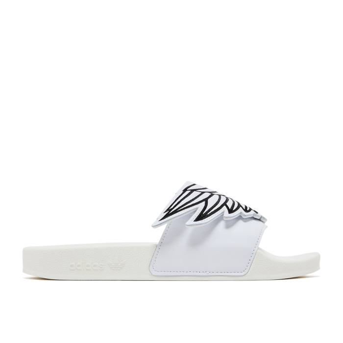 アディダス Adidas 【 Jeremy Scott X Adilette Wings Slide \u0027Monogram\u0027 Men Cloud White/Core Black/Cloud White 】 ジェレミー アディレッタ Slide サンダル メンズ 白いこと 白いこと 中核グループ 黒いこと 黒いこと