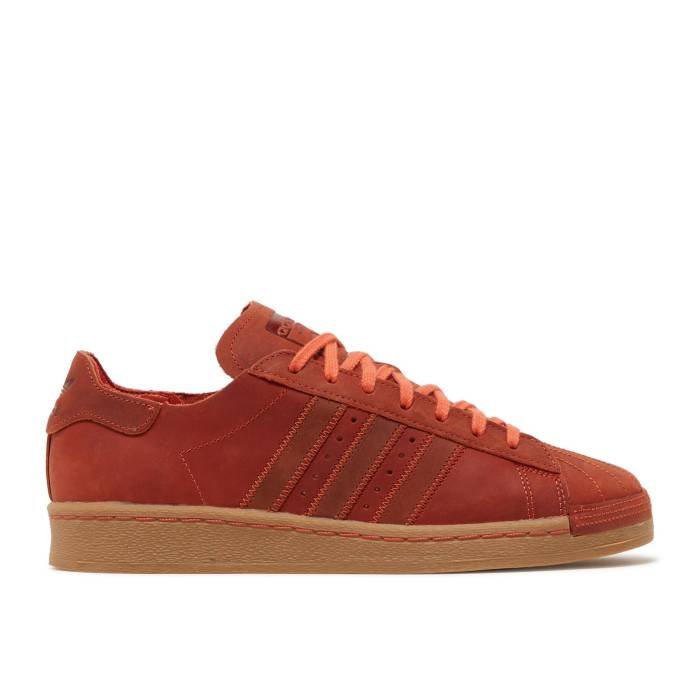 アディダス Adidas 【 Superstar 82 \u0027Surf Red\u0027 Men Surf Red/Fox Red/Cream White 】 Superstar はやりっ児 メンズ Red 赤・赤いこと 狐狸 皮膚軟化剤 白いこと 白いこと