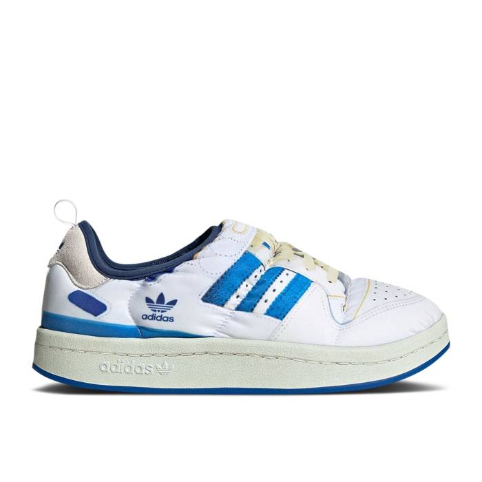 アディダス Adidas 【 Puffylette \u0027Forum\u0027 Men Footwear White/Team Royal Blue/Footwear White 】 メンズ 白いこと 白いこと Team 野球クラブ 青み 青色