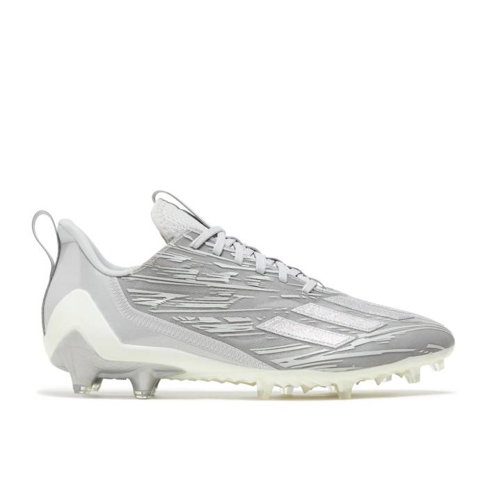 アディダス Adidas 【 Adizero Cleats 'Grey Silver Metallic' Men Grey Two/Silver Metallic/Cloud White 】 アディゼロ クリーツ スパイク Silver 銀色・シルバー メンズ 灰色 グレー Silver 銀色・シルバー 白色 ホワイ｜スニケス