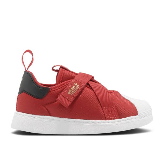 アディダス Adidas 【 Superstar 360 Cf I \u0027Scarlet Gold\u0027 Infant Best Scarlet/Core Black/Gold Metallic 】 Superstar はやりっ子 もの言う花 中核グループ 黒いこと 黒いこと ゴールド