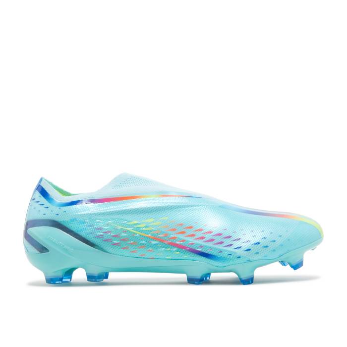 アディダス Adidas 【 X Speedportal+ Fg \u0027Al Rihla Pack - Clear Aqua\u0027 Men Clear Aqua/Solar Red/Power Blue 】 メンズ アクア Red 赤・赤いこと Power 力強さ 青碧 青碧