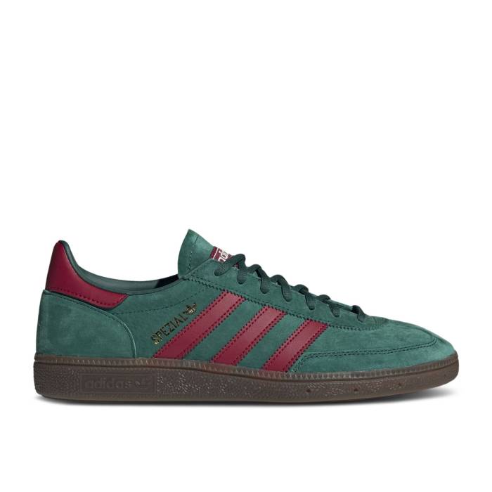 アディダス Adidas 【 Handball Spezial \u0027Collegiate Green Burgundy\u0027 Men Collegiate Green/Collegiate Burgundy/Gum 】 ハンドボール スペシアル green 緑・緑であること メンズ green 緑・緑であること ぶどう酒色・バーガンディー