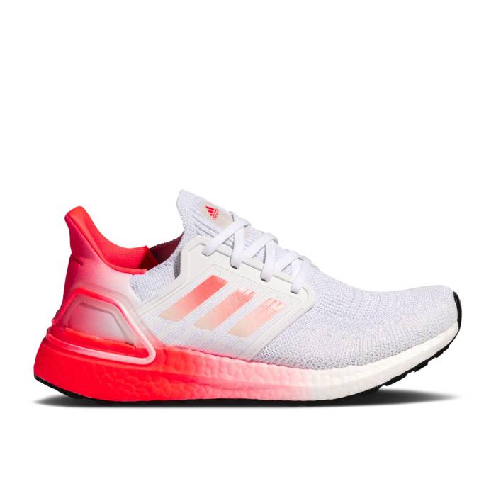 アディダス Adidas 【 Wmns Ultraboost 20 \u0027White Signal Pink\u0027 Women Cloud White/Core Black/Signal Pink 】 レディース 白いこと 白いこと 中核グループ 黒いこと 黒いこと pink さくら色