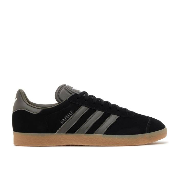 アディダス Adidas 【 Gazelle \u0027Black Pantone Gum\u0027 Men Core Black/Pantone/Cloud White 】 ガゼル メンズ 中核グループ 黒いこと 黒いこと 白いこと 白いこと 靴-メンズ靴-スニーカー