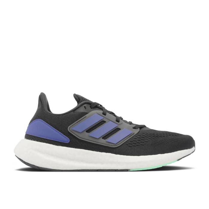 アディダス Adidas 【 Pureboost 22 Black Lucid Blue Men Core Black/Lucid Blue/Cloud White 】 メンズ コア 黒色 ブラック 青色 ブルー 白色 ホワイト