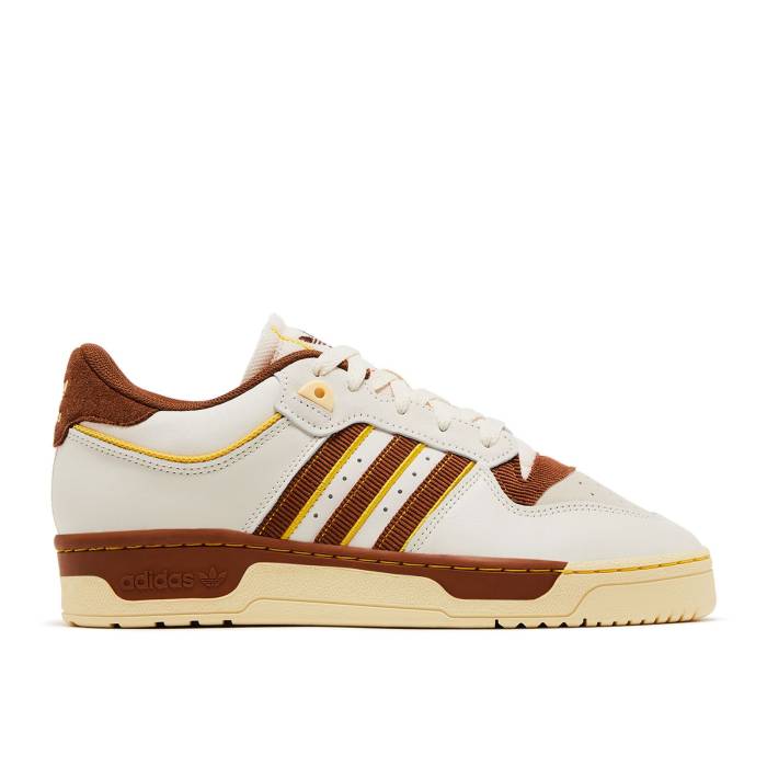 アディダス Adidas 【 Rivalry Low 86 \u0027Chalk Wild Brown\u0027 Men Chalk White/Wild Brown/Hazy Yellow 】 wild ワイルド メンズ 白いこと 白いこと wild ワイルド 赤銅色 赤銅色 yellow 黄味がかった・黄色