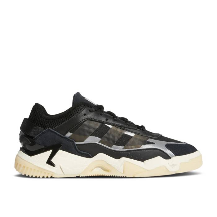 アディダス Adidas 【 Wmns Niteball 2.0 \u0027Black Cream White\u0027 Women Core Black/Cream White/Silver Metallic 】 皮膚軟化剤 レディース 中核グループ 黒いこと 黒いこと 皮膚軟化剤 白いこと 白いこと Silver しろがね色・しろがね色