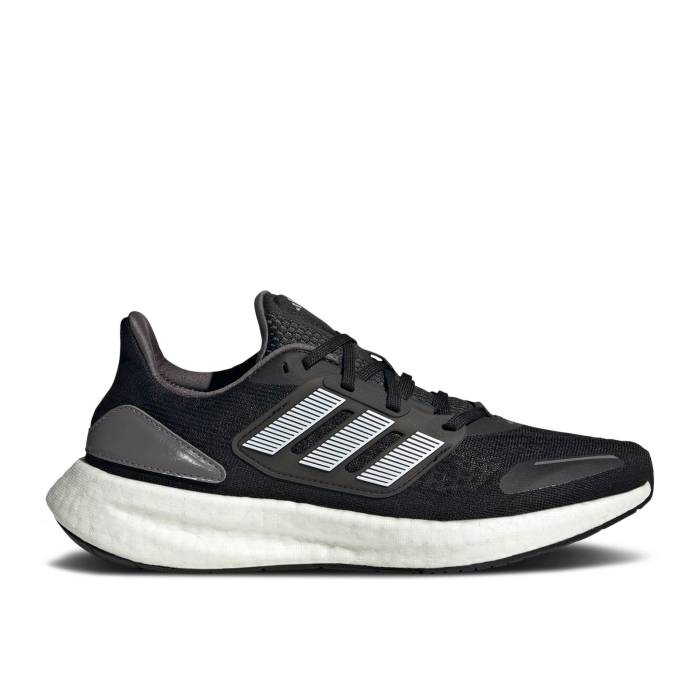アディダス Adidas 【 Wmns Pureboost 22 Heat.rdy \u0027Black White\u0027 Women Core Black/Cloud White/Grey Four 】 レディース 中核グループ 黒いこと 黒いこと 白いこと 白いこと 薄墨色 薄墨色
