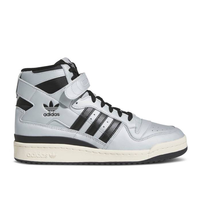 アディダス Adidas 【 Forum 84 High \u0027Silver Black\u0027 Men Silver Metallic/Core Black/Grey Two 】 討論会 御機嫌 メンズ Silver しろがね色・しろがね色 中核グループ 黒いこと 黒いこと 薄墨色 薄墨色