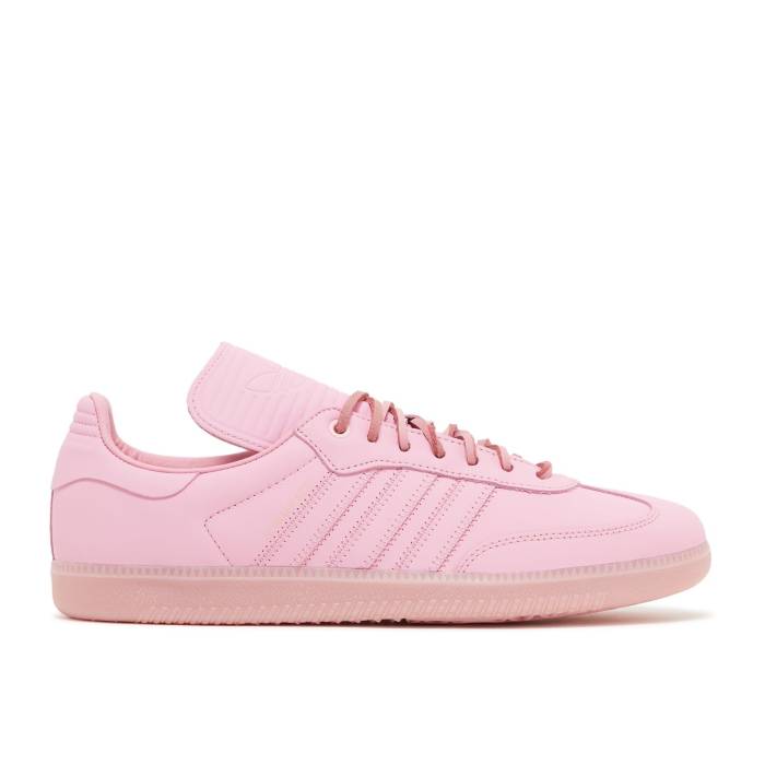 アディダス Adidas 【 Pharrell X Samba Human Race \u0027Pink\u0027 Men Light Pink/Light Pink/Light Pink 】 サンバ メンズ pink サクラ色