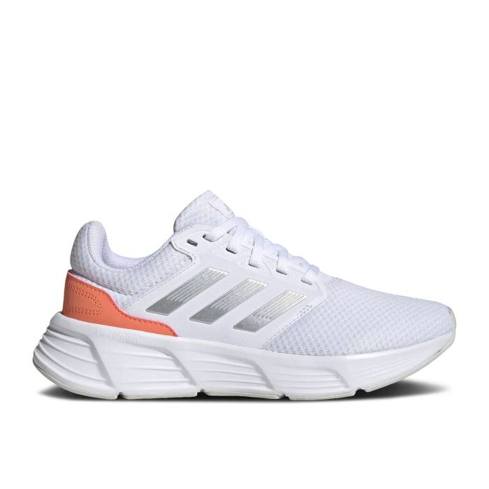 アディダス Adidas 【 Wmns Galaxy 6 \u0027White Coral Fusion\u0027 Women Footwear White/Silver Metallic/Coral Fusion 】 天の川 レディース 白いこと 白いこと Silver しろがね色・しろがね色 Fusion 核融合反応