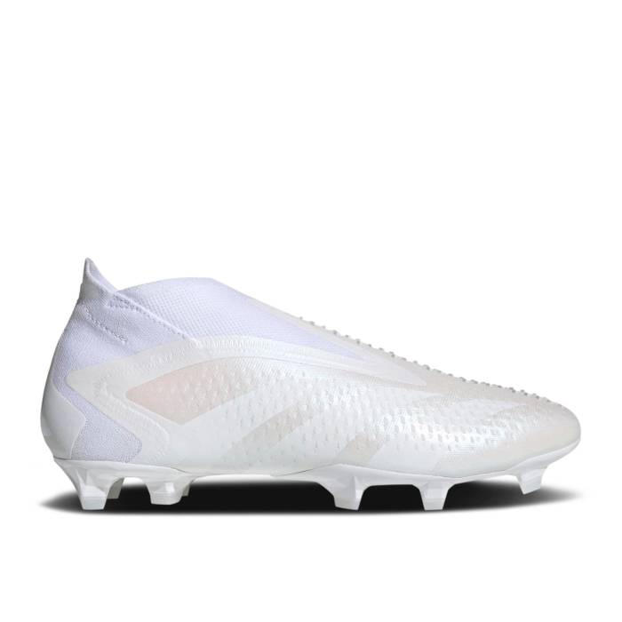 アディダス Adidas 【 Predator Accuracy+ Fg \u0027Pearlized Pack\u0027 Men Cloud White/Cloud White/Cloud White 】 プレデター メンズ 白いこと 白いこと