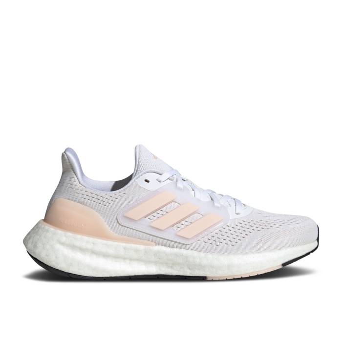 アディダス Adidas 【 Wmns Pureboost 23 \u0027White Wonder Quartz\u0027 Women Cloud White/Wonder Quartz/Core Black 】 レディース 白いこと 白いこと 中核グループ 黒いこと 黒いこと