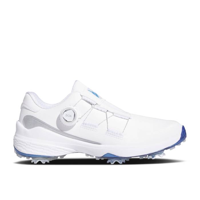 アディダス Adidas 【 Wmns Zg23 Boa Golf 'White Blue Fusion Metallic' Women Cloud White/Blue Fusion Metallic/Silver Metallic 】 golf ゴルフ 青色 ブルー Fusion フュージョン レディース 白色 ホワイト 青色 ブルー Fusion フ|スニケス