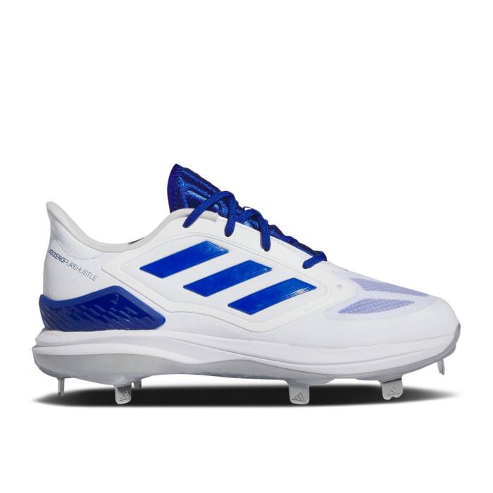 アディダス Adidas 【 Wmns Adizero Purehustle 3 Elite \'White Royal Blue\' Women Cloud White/Royal Blue/Silver Metallic 】 アディゼロ エリート レディース 白色 ホワイト 青色 ブルー Silver 銀色・シルバー|スニケス