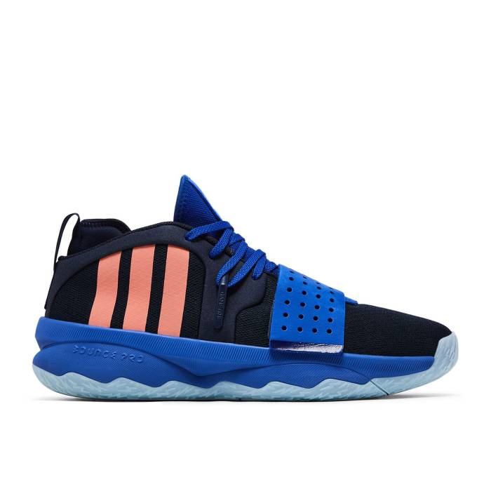 アディダス Adidas 【 Dame 8 Extply \u0027Out Of This World\u0027 Men Legend Ink/Semi Coral Fusion/Core Black 】 メンズ Legend 昔ばなし Fusion 核融合反応 中核グループ 黒いこと 黒いこと