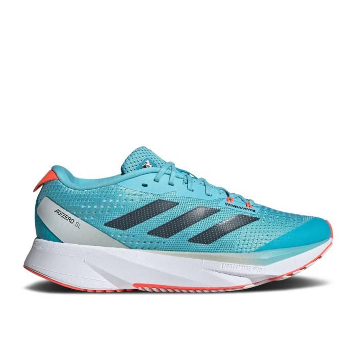 アディダス Adidas 【 Wmns Adizero Sl \u0027Light Aqua\u0027 Women Light Aqua/Carbon/Solar Red 】 アディゼロ レディース アクア 炭素 Red 赤・赤いこと