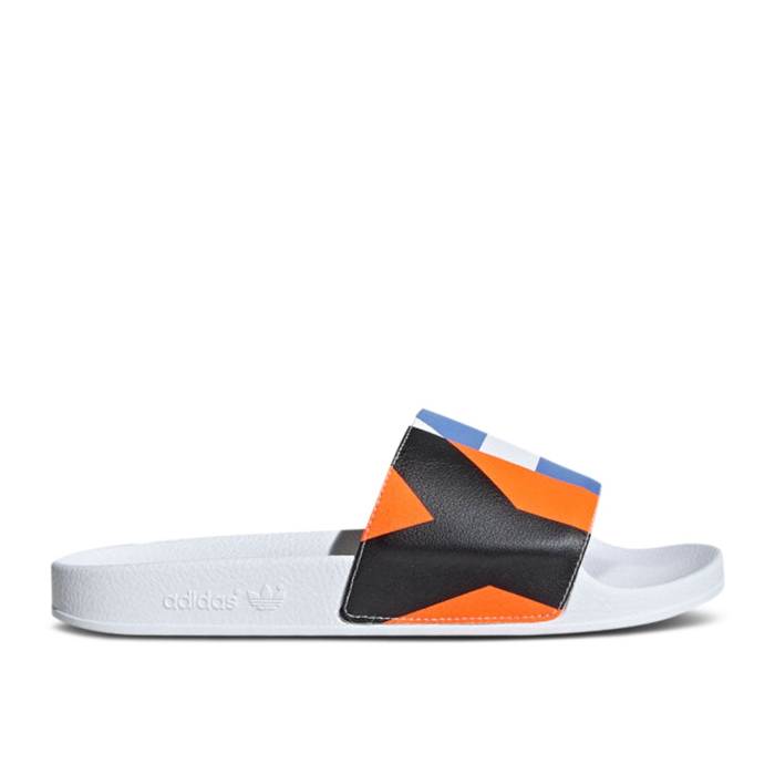 アディダス Adidas 【 Y-3 Adilette Slide \u0027Graphic Print\u0027 Men Footwear White/Footwear White 】 アディレッタ Slide サンダル メンズ 白いこと 白いこと