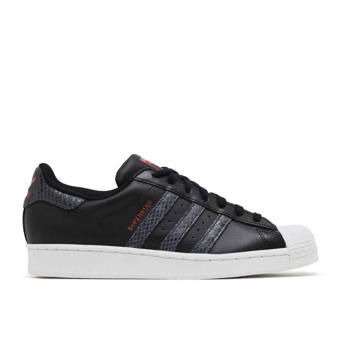 アディダス Adidas 【 Wmns Superstar \u0027Black White Snakeskin\u0027 Women Core Black/Core Black/Cloud White 】 Superstar はやりっ児 白いこと 白いこと レディース 中核グループ 黒いこと 黒いこと 白いこと 白いこと