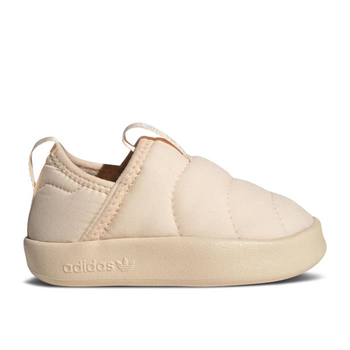 アディダス Adidas 【 Puffylette 360 I \u0027Halo Blush\u0027 Infant Halo Blush/Sand Strata/Cloud White 】 もの言う花 砂色・砂子 白いこと 白いこと