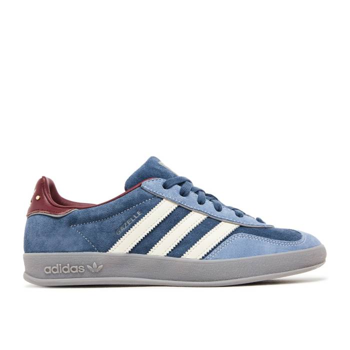 アディダス Adidas 【 Gazelle Indoor \u0027Crew Navy Burgundy\u0027 Men Crew Navy/Gold Metallic/Off White 】 ガゼル 紺色 米国海軍 メンズ 労働者の一団 紺色 米国海軍 ゴールド 白いこと 白いこと