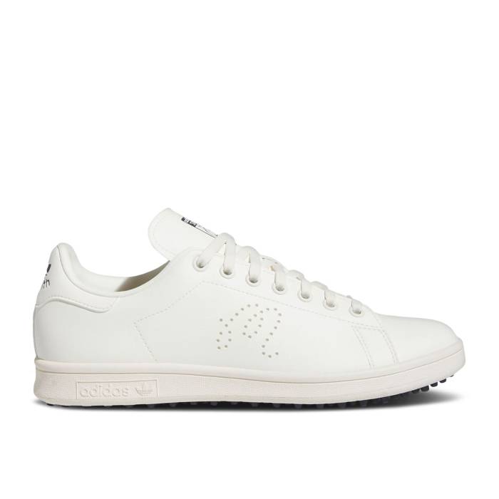 アディダス Adidas 【 Malbon Golf X Stan Smith Spikeless Golf \u0027Off White Collegiate Navy\u0027 Men Off White/Off White/Collegiate Navy 】 golf ゴルフ 白いこと 白いこと メンズ 白いこと 白いこと 紺色 米国海軍