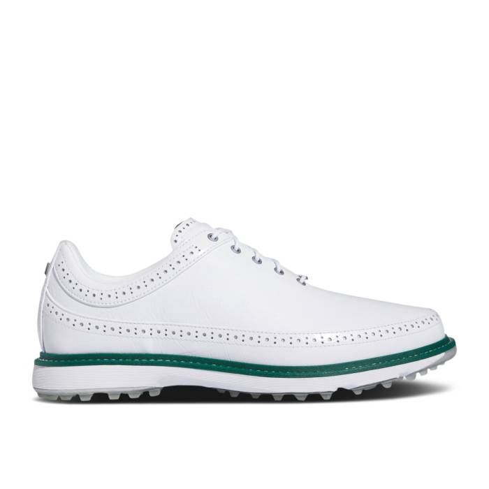 アディダス Adidas 【 Mc80 Spikeless Golf \u0027White Collegiate Green\u0027 Men Cloud White/Silver Metallic/Collegiate Green 】 golf ゴルフ メンズ 白いこと 白いこと Silver しろがね色・しろがね色 green 緑・緑であること