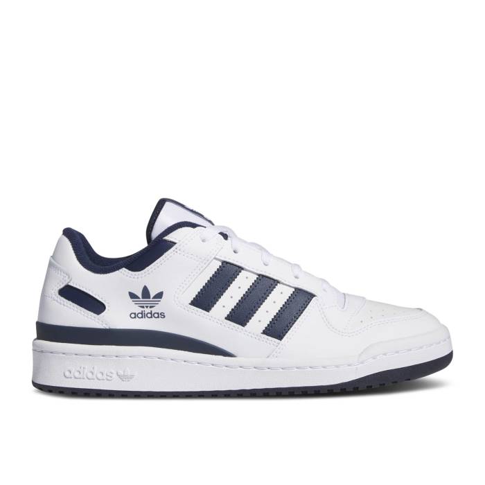アディダス Adidas 【 Forum Low \u0027White Night Indigo\u0027 Men Cloud White/Night Indigo/Cloud White 】 討論会 ナイト爵 メンズ 白いこと 白いこと ナイト爵 藍色・インディゴ