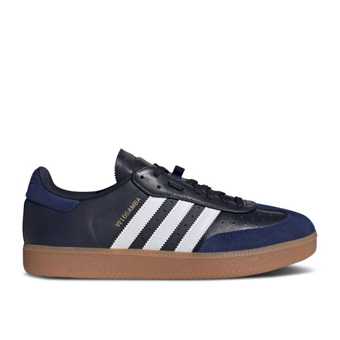 アディダス Adidas 【 Velosamba Leather 'Legend Ink Gum' Men Legend Ink/Cloud White/Dark Blue 】 レザー メンズ Legend レジェンド 白色 ホワイト 青色 ブルー｜スニケス