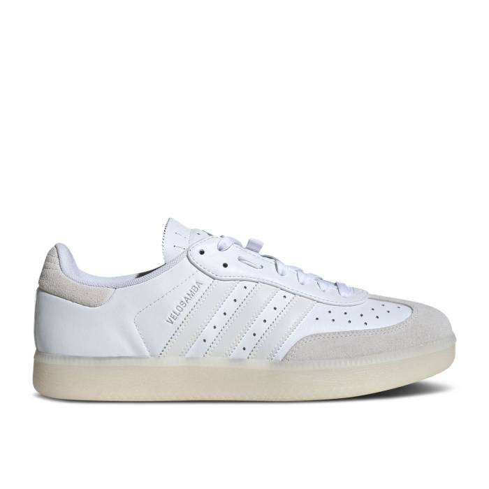 アディダス Adidas 【 Velosamba Leather 'Crystal White' Men Cloud White/Cloud White/Crystal White 】 レザー メンズ 白色 ホワイト｜スニケス