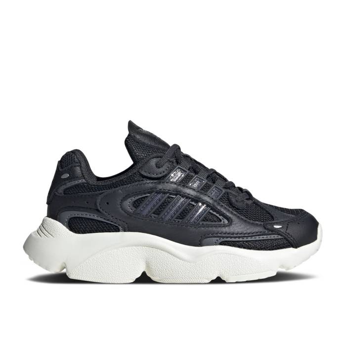 アディダス Adidas 【 Ozmillen Elastic Lace J \u0027Carbon Grey\u0027 Youth Carbon/Grey Six/Core Black 】 御坊っちゃん キッズ 炭素 薄墨色 薄墨色 中核グループ 黒いこと 黒いこと