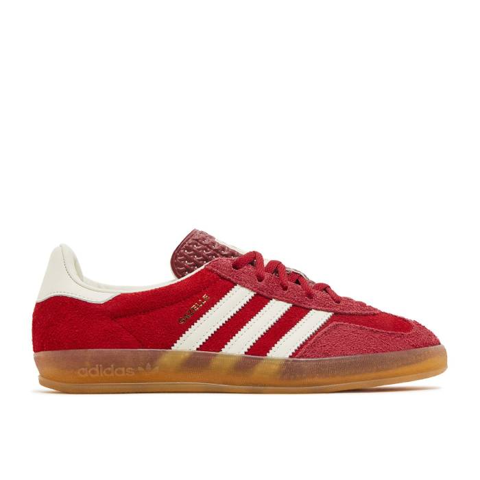 アディダス Adidas 【 Wmns Gazelle Indoor \u0027Active Maroon Gum\u0027 Women Active Maroon/Off White/Gum 】 ガゼル マルーン レディース マルーン 白いこと 白いこと