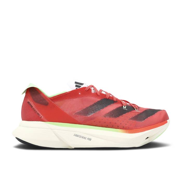 アディダス Adidas 【 Adizero Adios Pro 3 \u0027Ekiden Pack\u0027 Men Preloved Scarlet/Aurora Metallic/Solar Red 】 アディゼロ アディオス 労働者階級 メンズ Red 赤・赤いこと